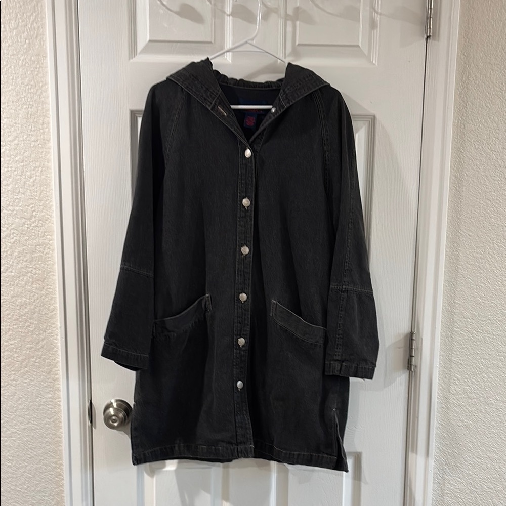 Vintage Denim&Co Black Denim Coat
